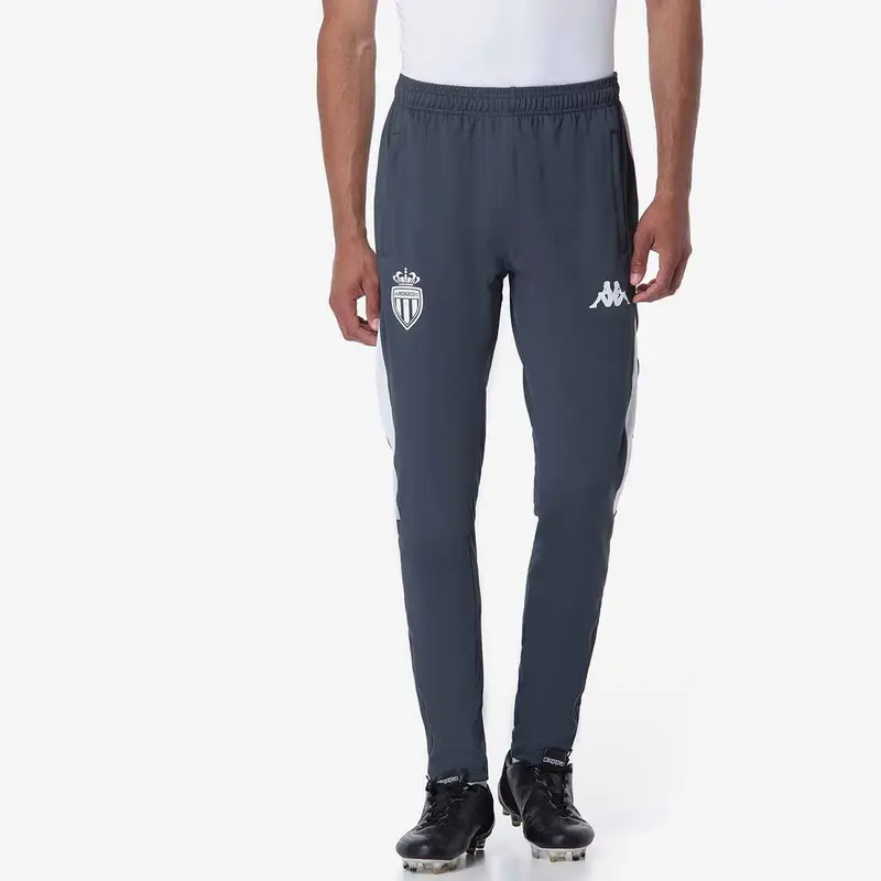 Pantaloni da allenamento AS Monaco Abunszip Pro 8 2024/25 | Kappa Grigio
