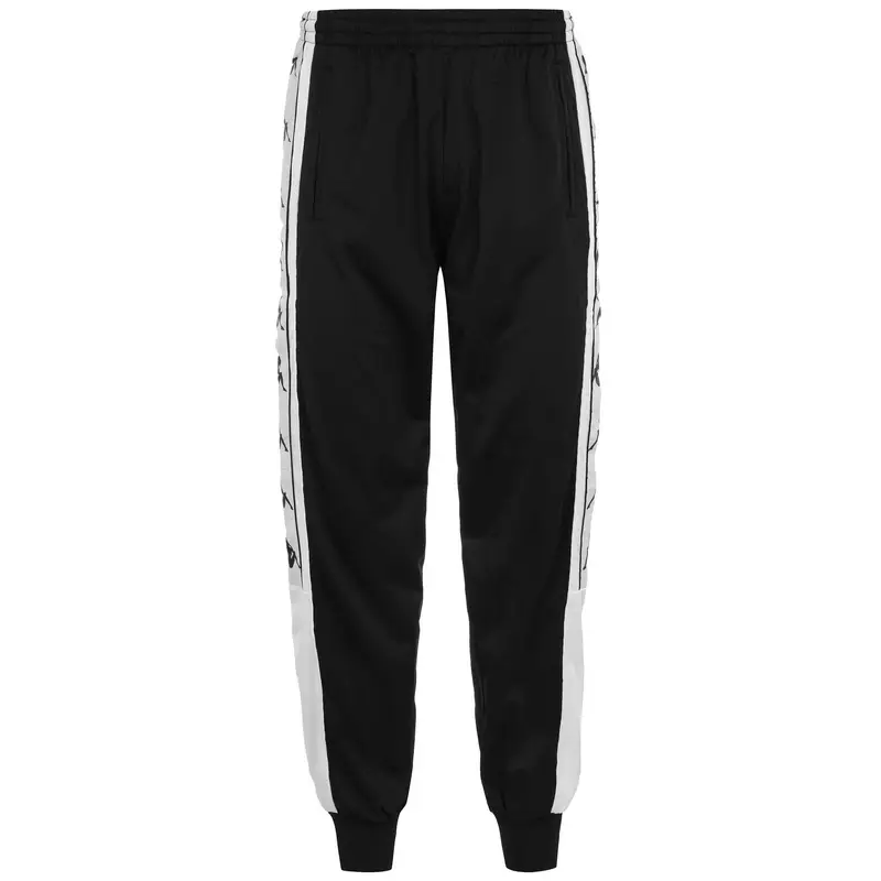 pantaloni da bambino in poliestere nero da allenamento | Kappa