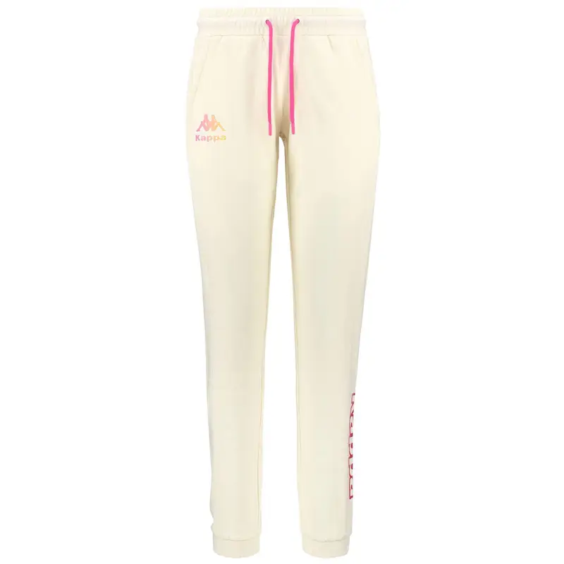 pantaloni da donna in cotone bianco da fitness | Kappa