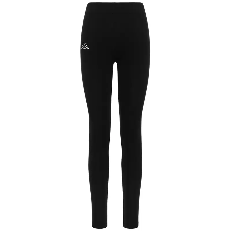pantaloni da donna in cotone nero da fitness | Kappa