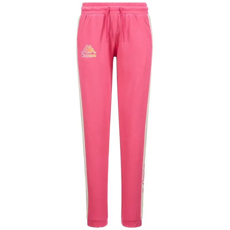 pantaloni da donna in cotone rosa da fitness | Kappa