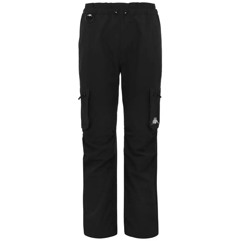 pantaloni da donna in poliestere nero da fitness | Kappa