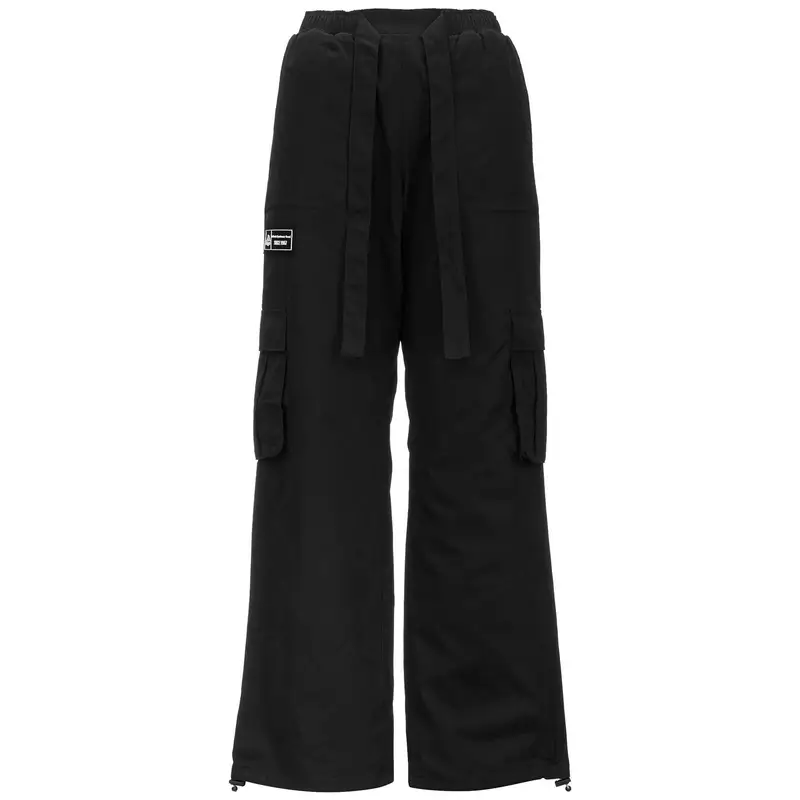pantaloni da donna in poliestere nero da fitness . | Kappa