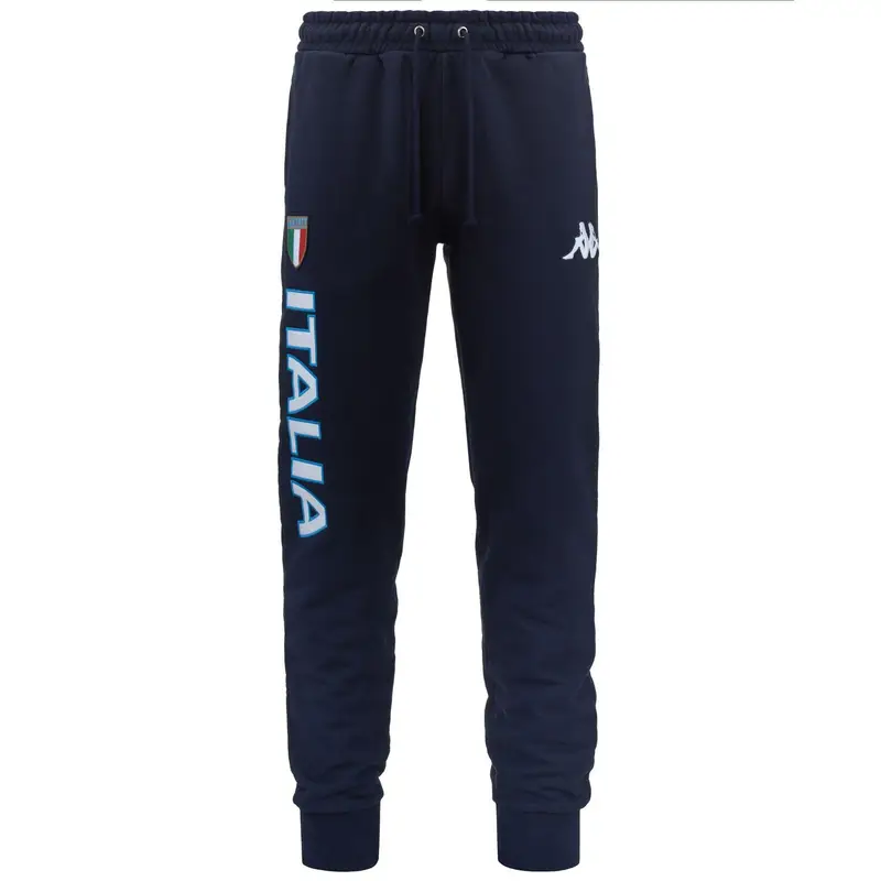 pantaloni da uomo in cotone blu da fitness . | Kappa