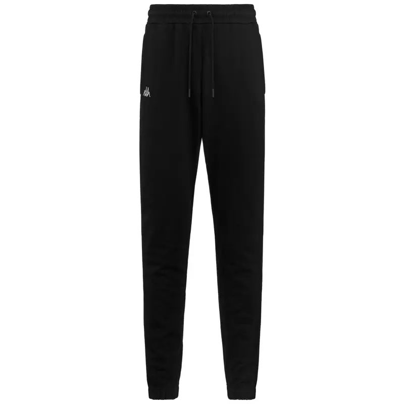 pantaloni da uomo in cotone nero da fitness | Kappa