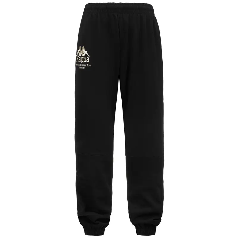 pantaloni da uomo in nero da fitness | Kappa