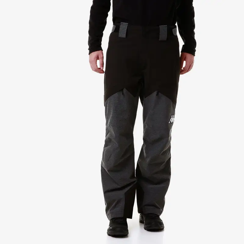 pantaloni da uomo in poliestere nero da fitness | Kappa