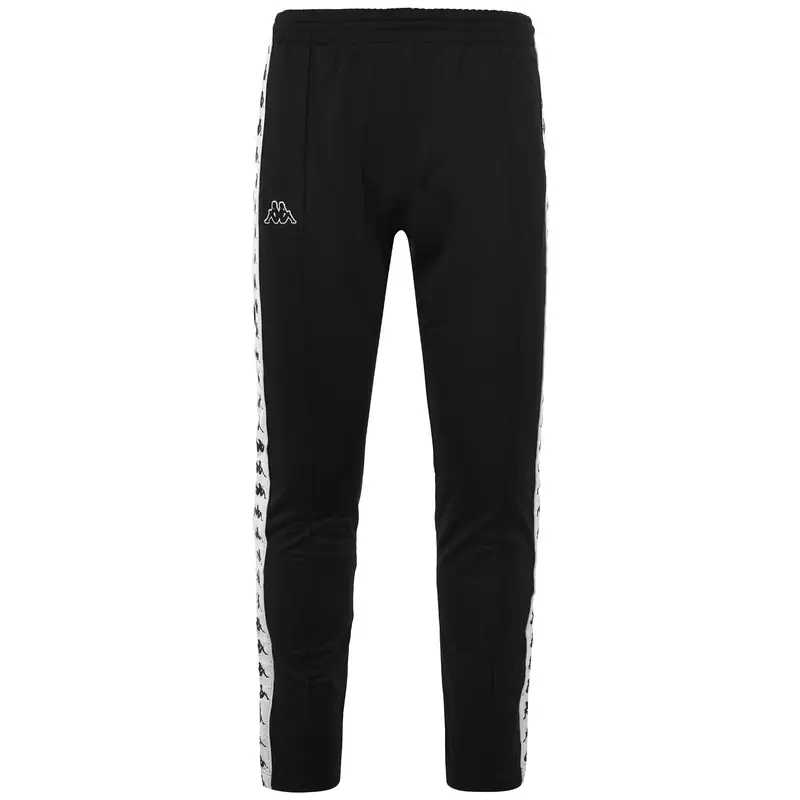 pantaloni da uomo in poliestere nero da fitness | Kappa