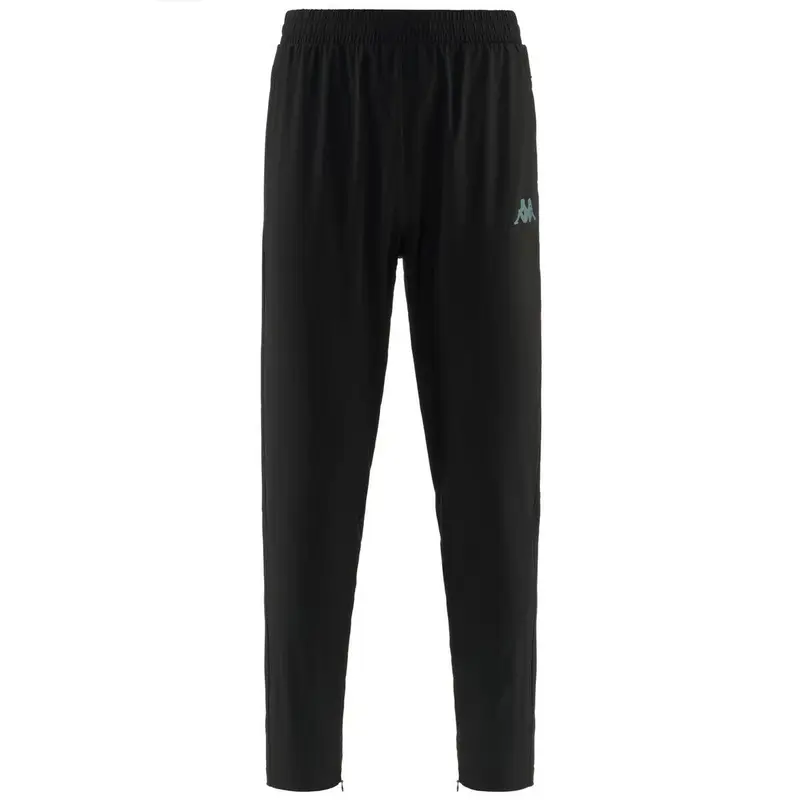 pantaloni da uomo in poliestere nero da fitness | Kappa