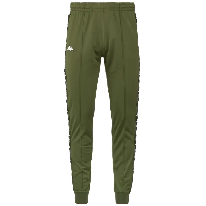 pantaloni da uomo in poliestere verde da fitness | Kappa