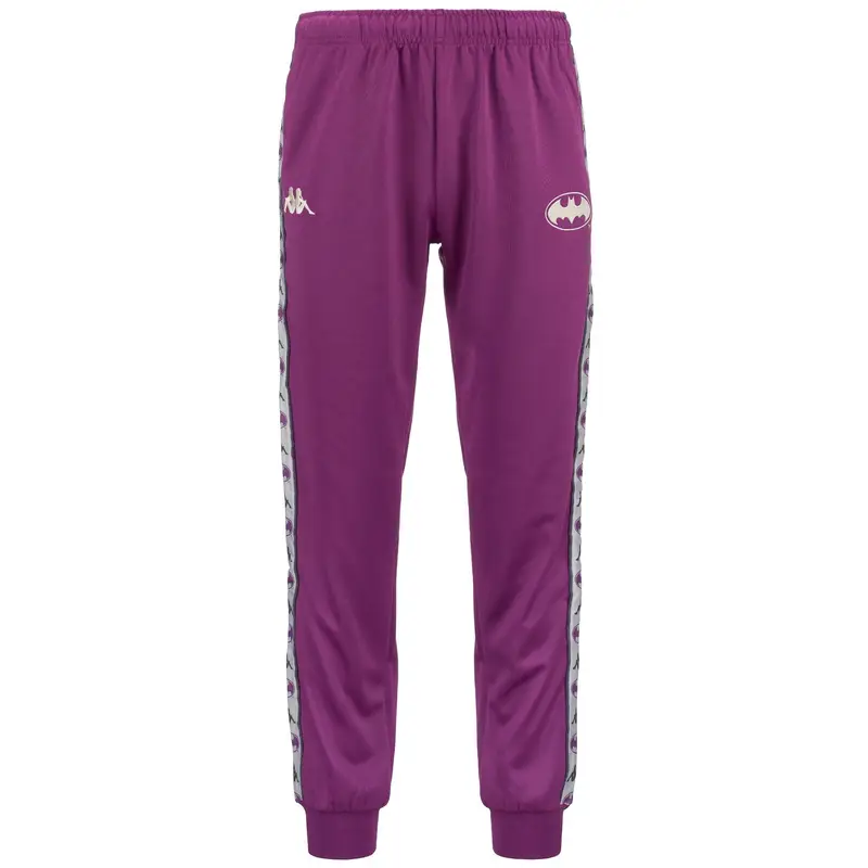 pantaloni da uomo in poliestere viola da fitness | Kappa