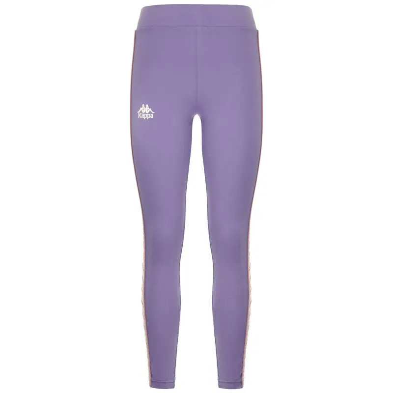 Pantaloni tuta da bambina in cotone viola da sport street | Kappa Viola reale