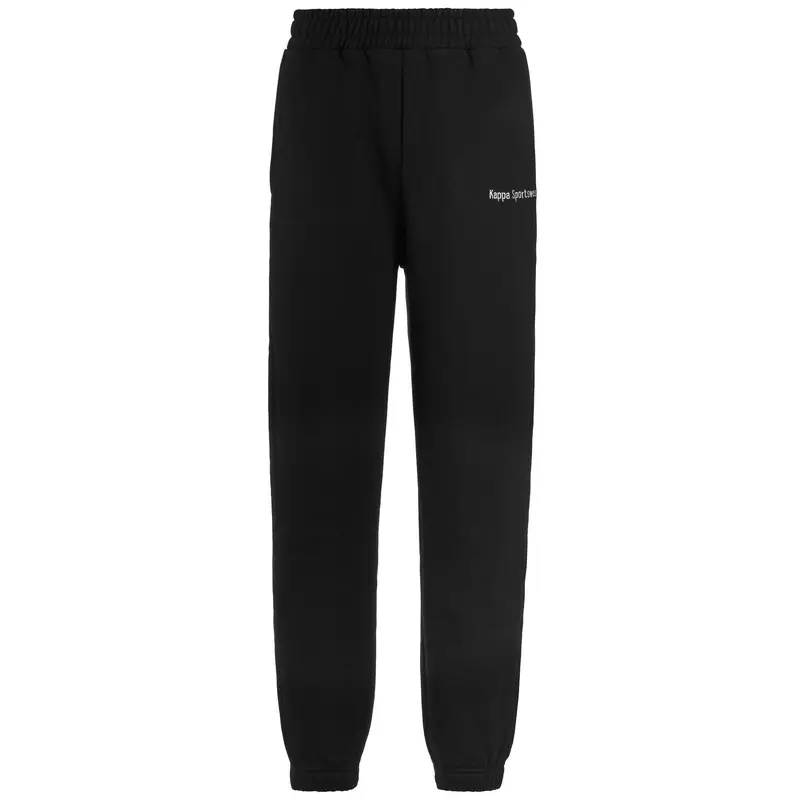 Pantaloni tuta da donna in cotone nero da sport street | Kappa