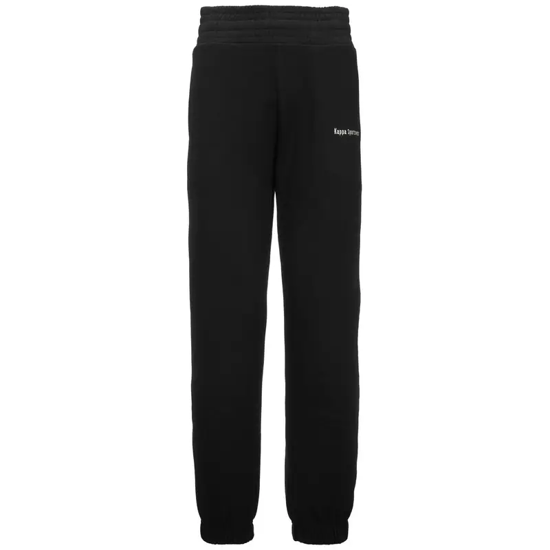 Pantaloni tuta da donna in cotone nero da sport street | Kappa