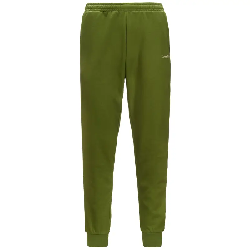 Pantaloni tuta da uomo in cotone verde da sport street | Kappa