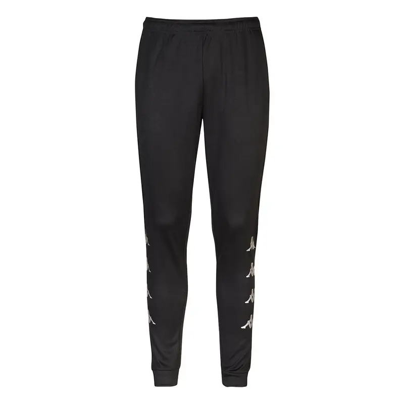 Pantaloni tuta da uomo in poliestere nero da calcio | Kappa