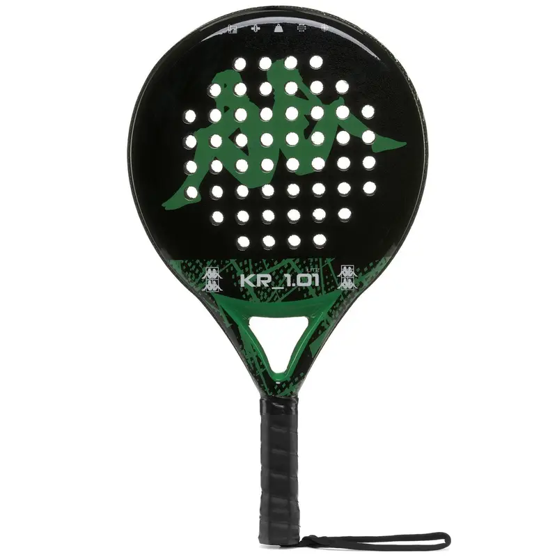 racchetta da uomo e donna in vetro tessile nero da padel | Kappa