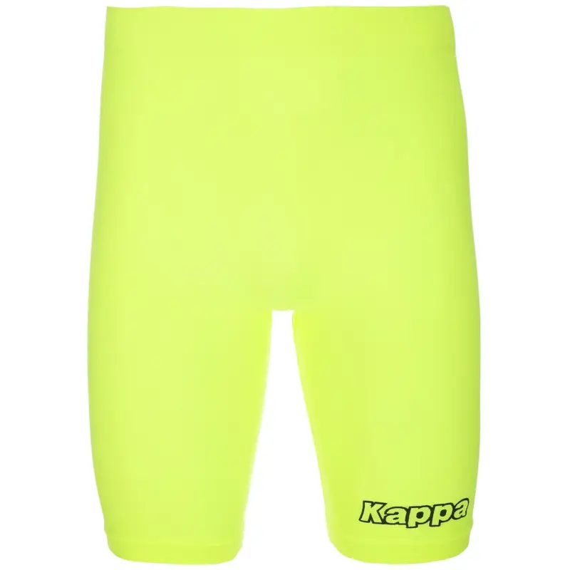 Scaldamuscoli corto da uomo in poliammide giallo da calcio | Kappa