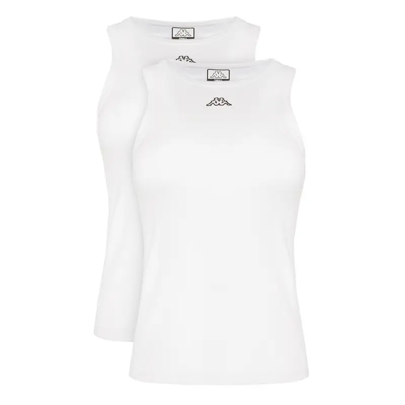 Set di 2 top Logo Benny 322565W Bianco Regular Fit