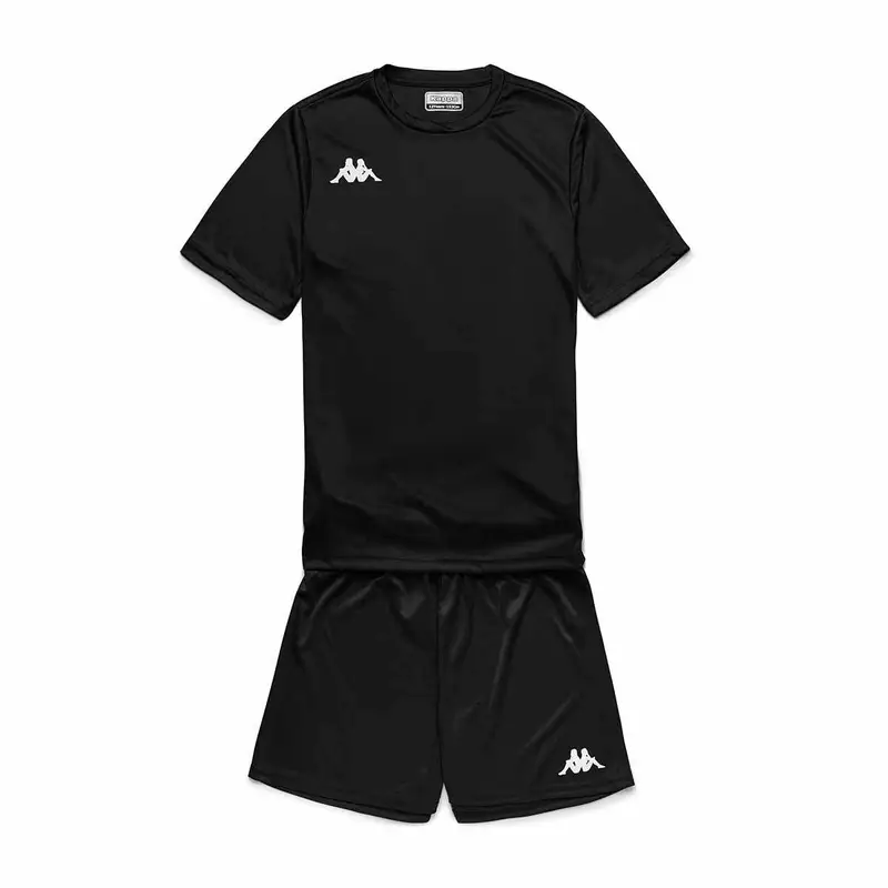 Set maglia e pantaloncino da bambino Kappa Gorkit Noir