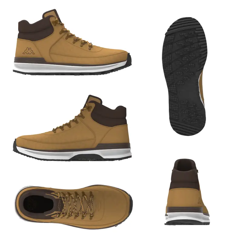 Sneakers Kappa Logo Monsi Tige mid Jaune