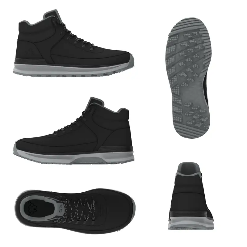 Sneakers Kappa Logo Monsi Tige mid Noir