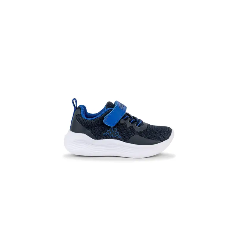Sneakers running blu da bambino con strappo