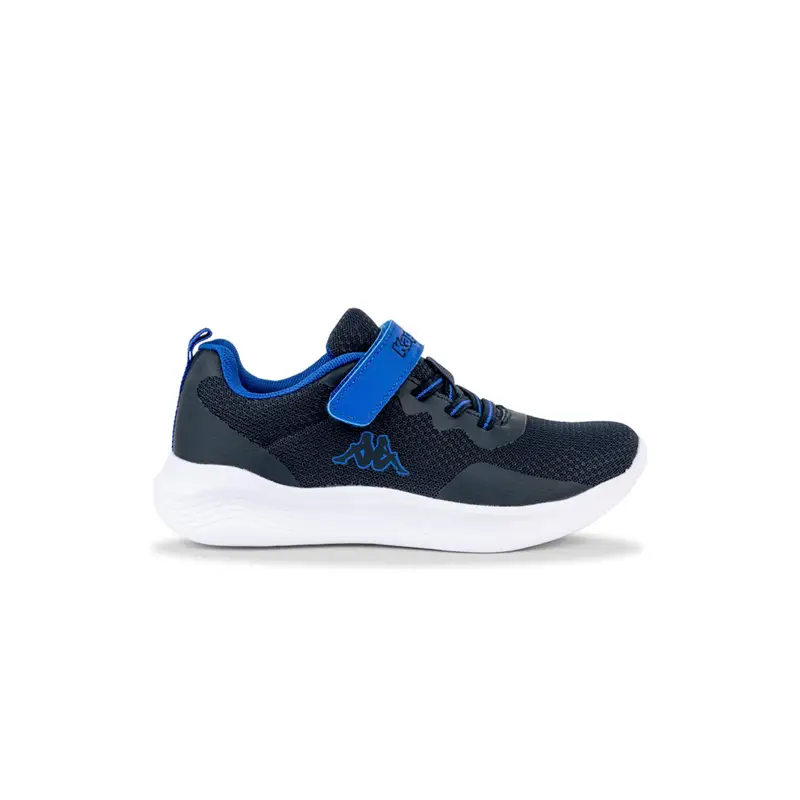 Sneakers running blu da bambino con velcro