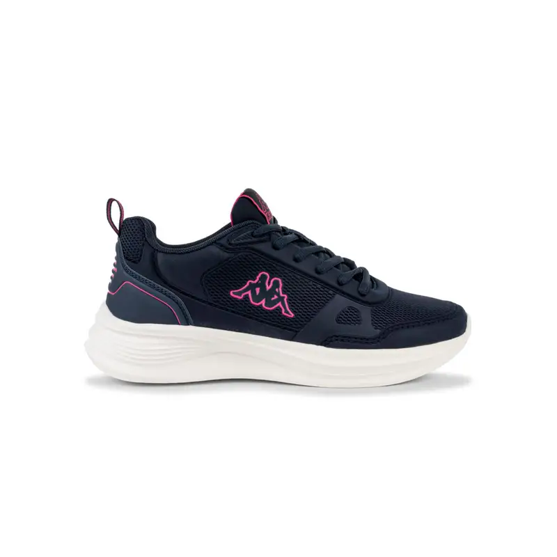 Sneakers running blu da donna con logo laterale e lacci