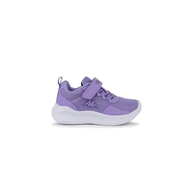 Sneakers running viola da bambina con strappo