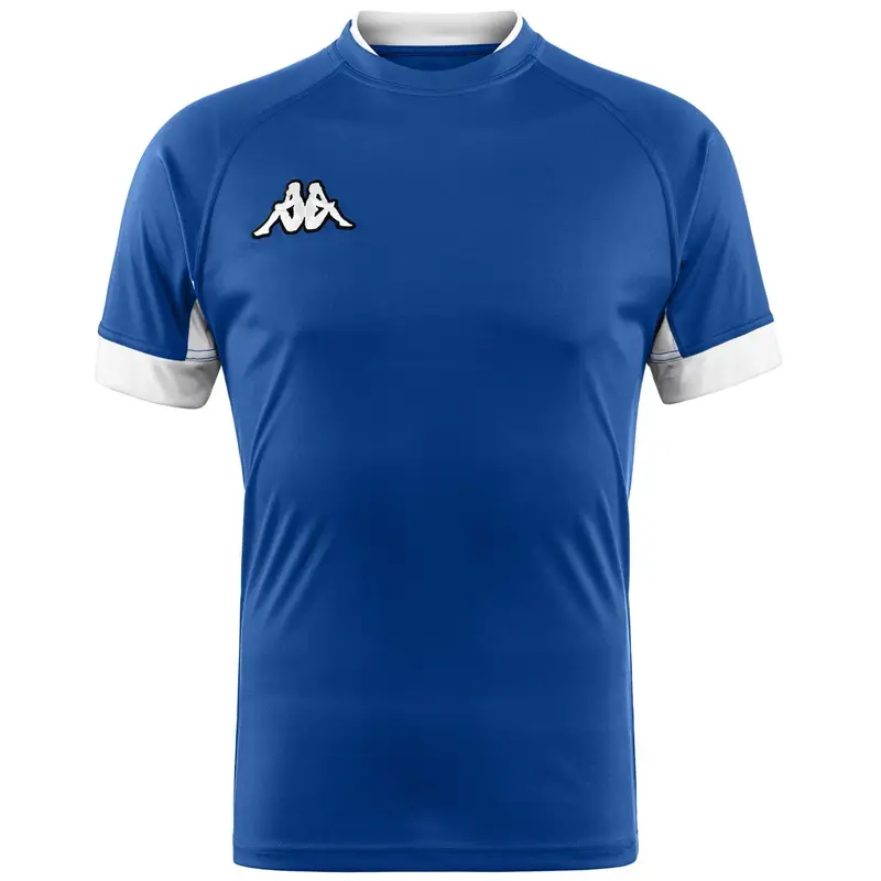 t-shirt da bambino in poliestere blu da allenamento | Kappa