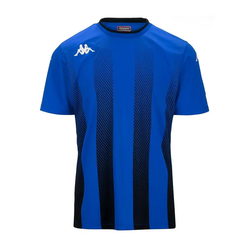 t-shirt da bambino in poliestere blu da allenamento | Kappa