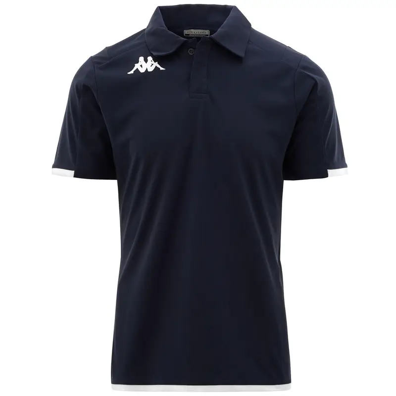 t-shirt da bambino in poliestere blu da allenamento | Kappa