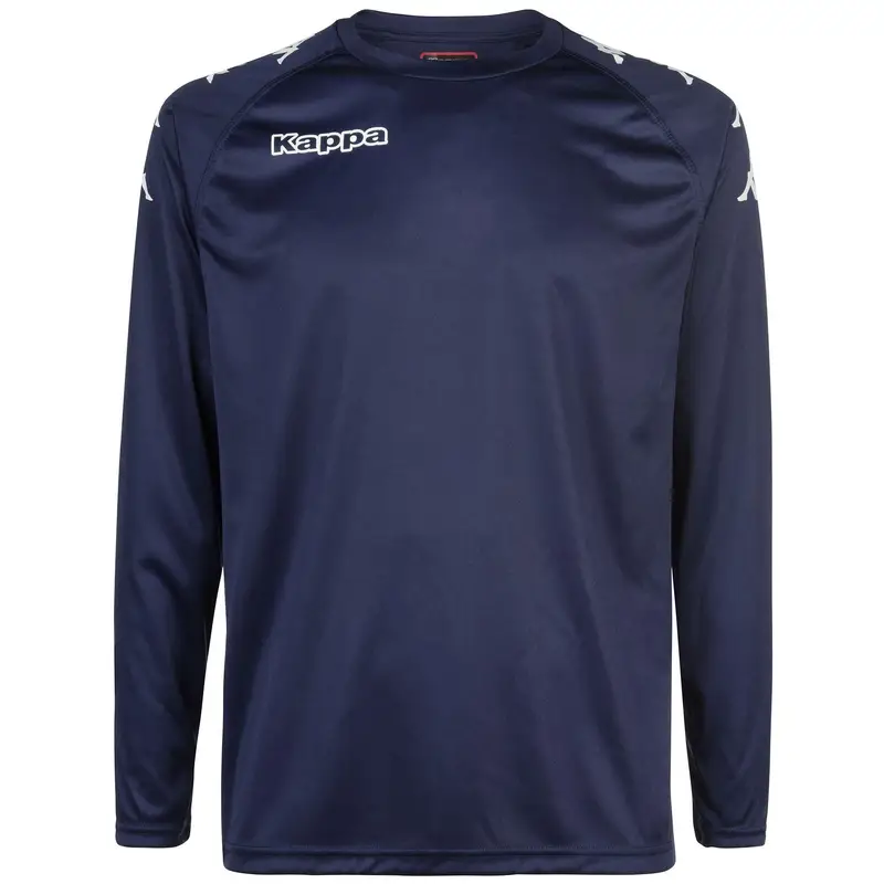 t-shirt da bambino in poliestere blu da calcio | Kappa