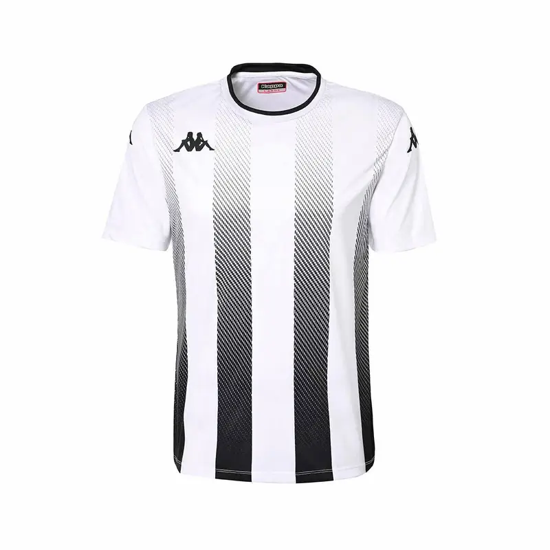 T-shirt da bambino in poliestere grigio da calcio | Kappa Bianco