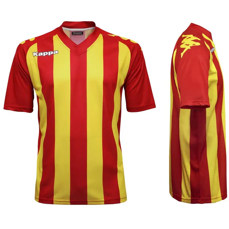 t-shirt da bambino in poliestere rosso da calcio | Kappa