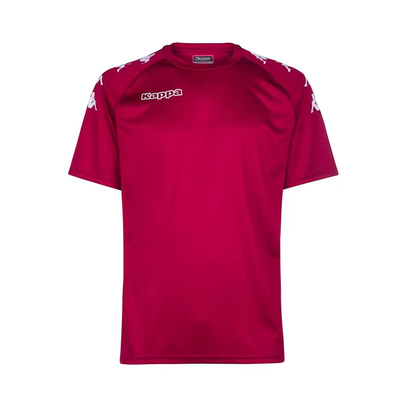 t-shirt da bambino in poliestere rosso da calcio | Kappa