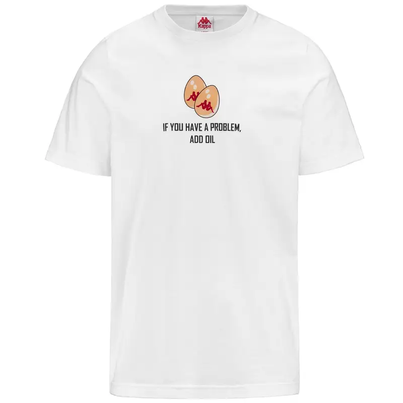 Kappa T-shirt Uomo Bianco 2916681