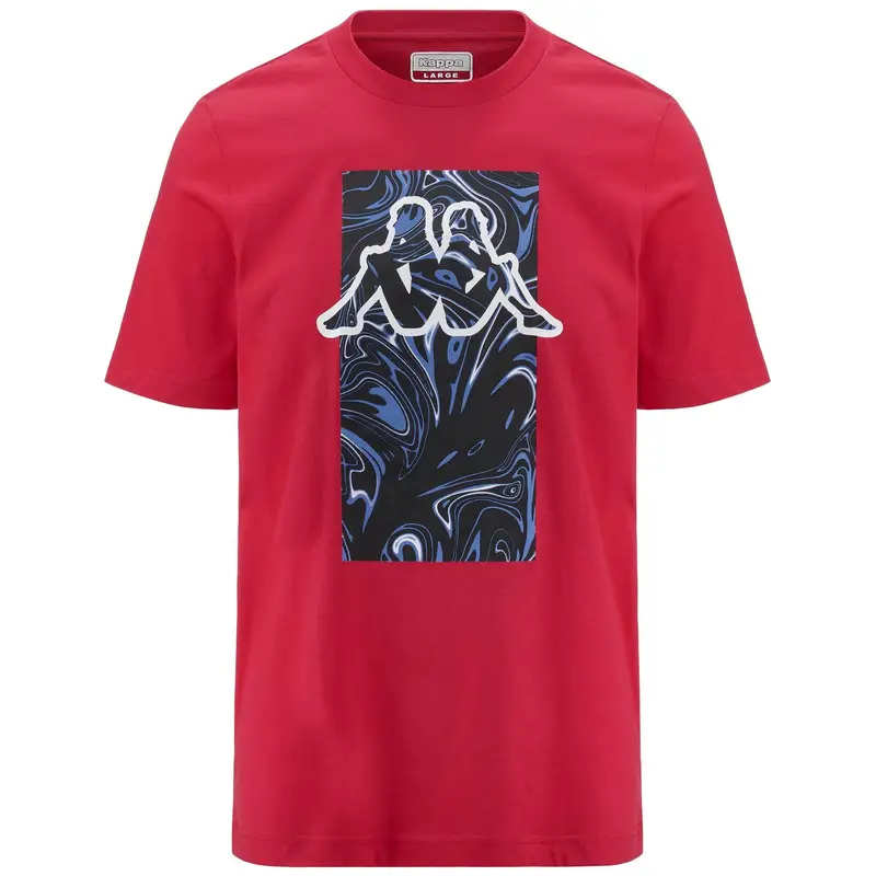 Kappa T-shirt Uomo Rosso 3379697