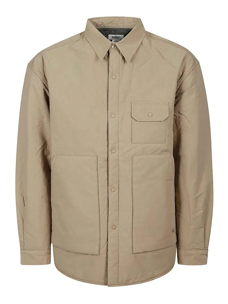 Giacca-camicia imbottita Beige