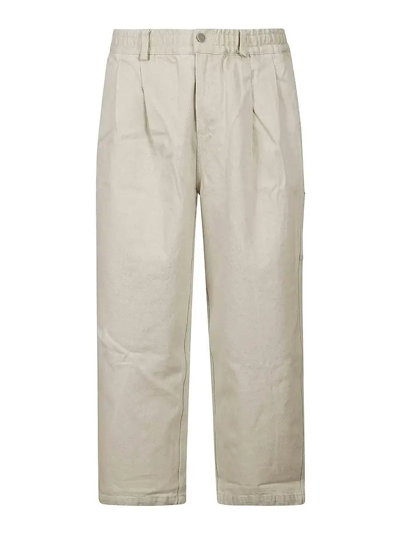 Pantaloni oversize Crema