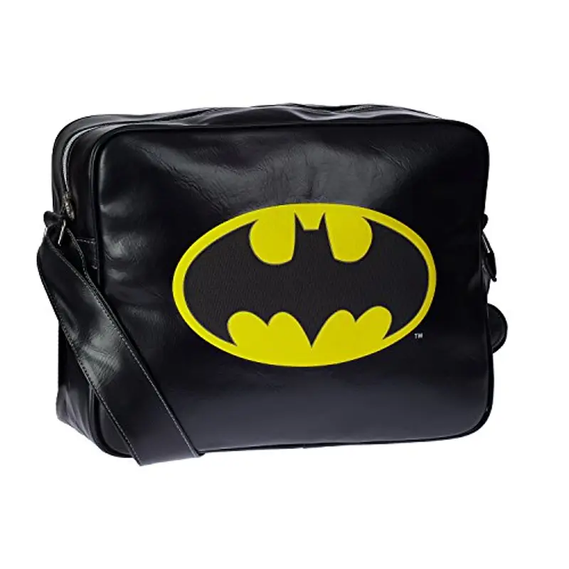 Karactermania- Batman Borsa Tracolla Basic Messenger, Colore Nero (Negro), 35 cm, 44106