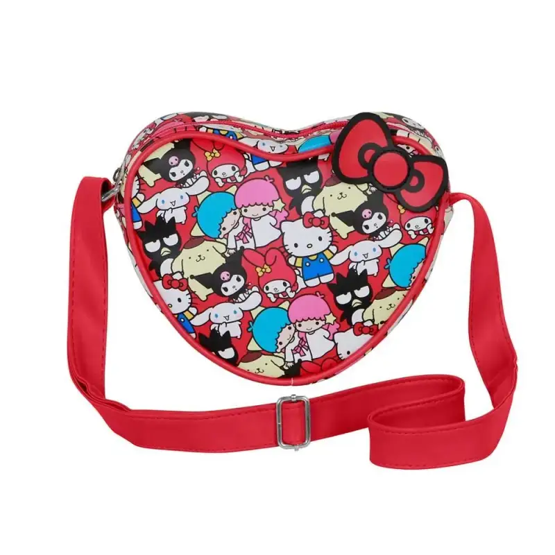 Borsa a tracolla da donna Karactermania Hello Kitty Friends Hearts