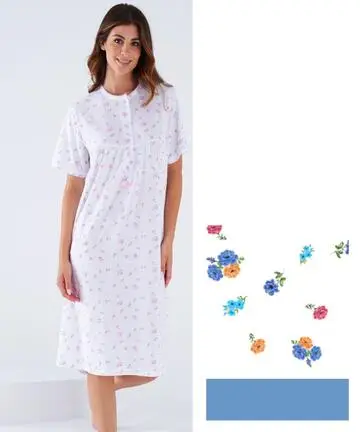 Camicia da notte CALIBRATA in jersey di cotone a manica corta Karelpiu KC8037