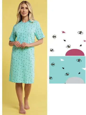 Camicia da notte donna a manica corta Karelpiu KC4073