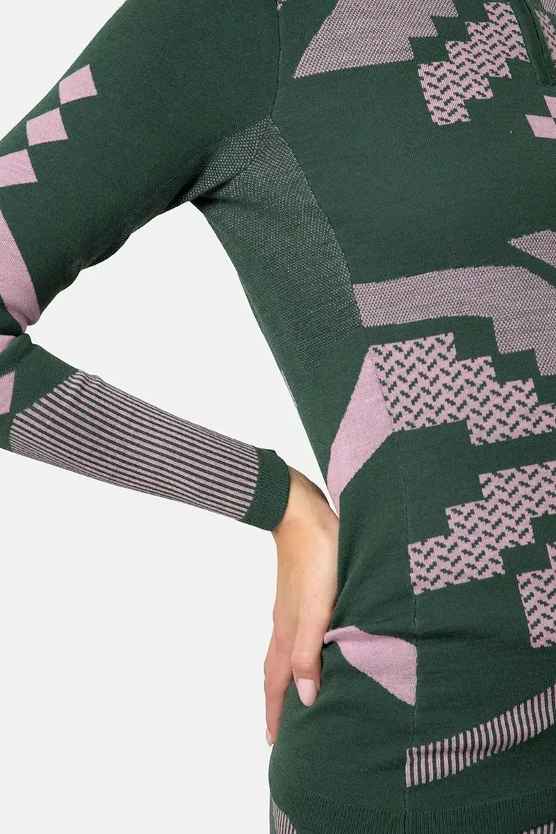 felpa funzionale FAITH colore verde 623594 miniatura 5