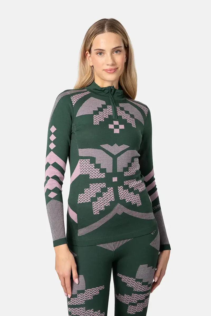 felpa funzionale FAITH colore verde 623594