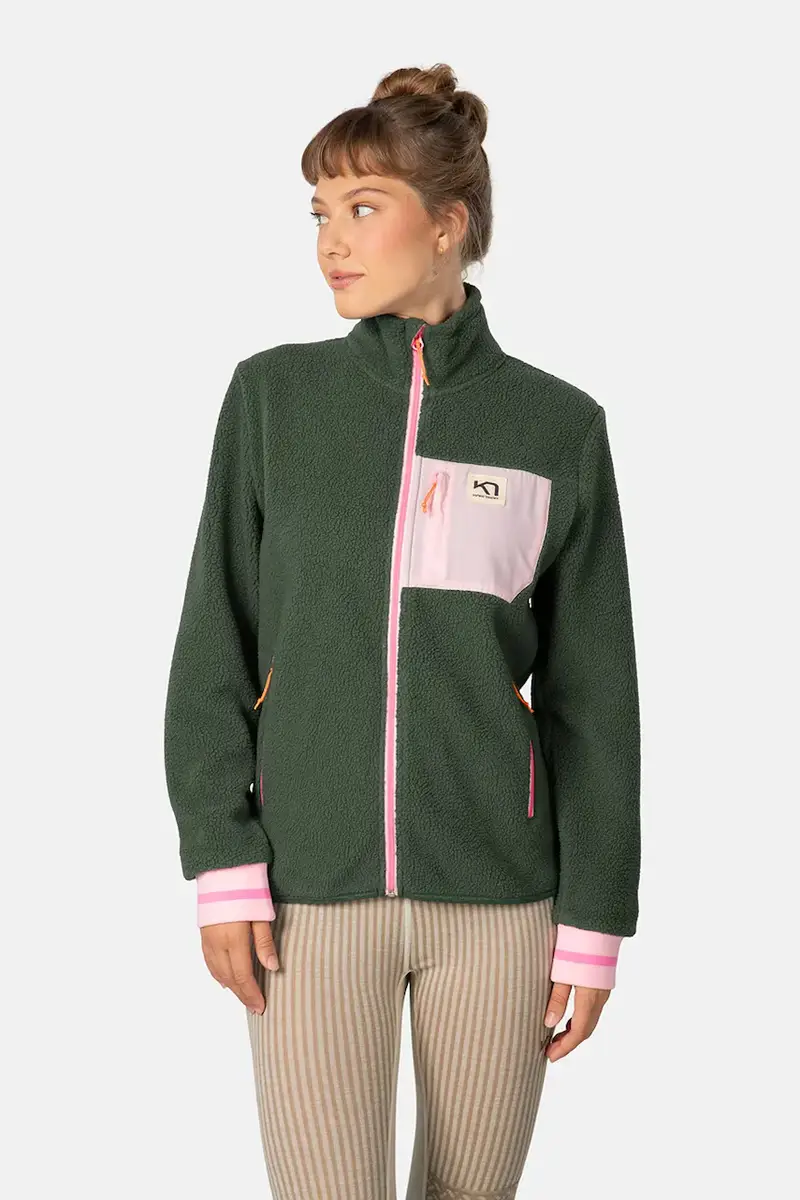 felpa in pile ROTHE donna colore verde 623487