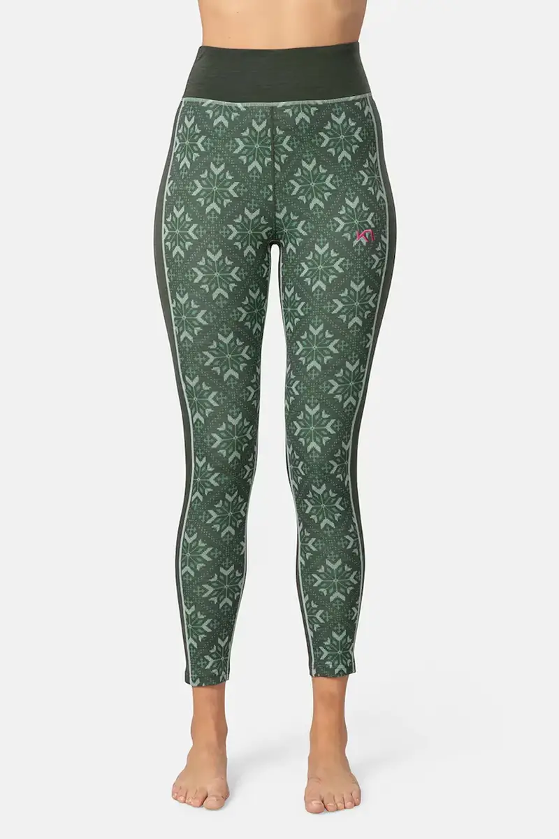 leggings funzionali ISELIN colore verde 623899