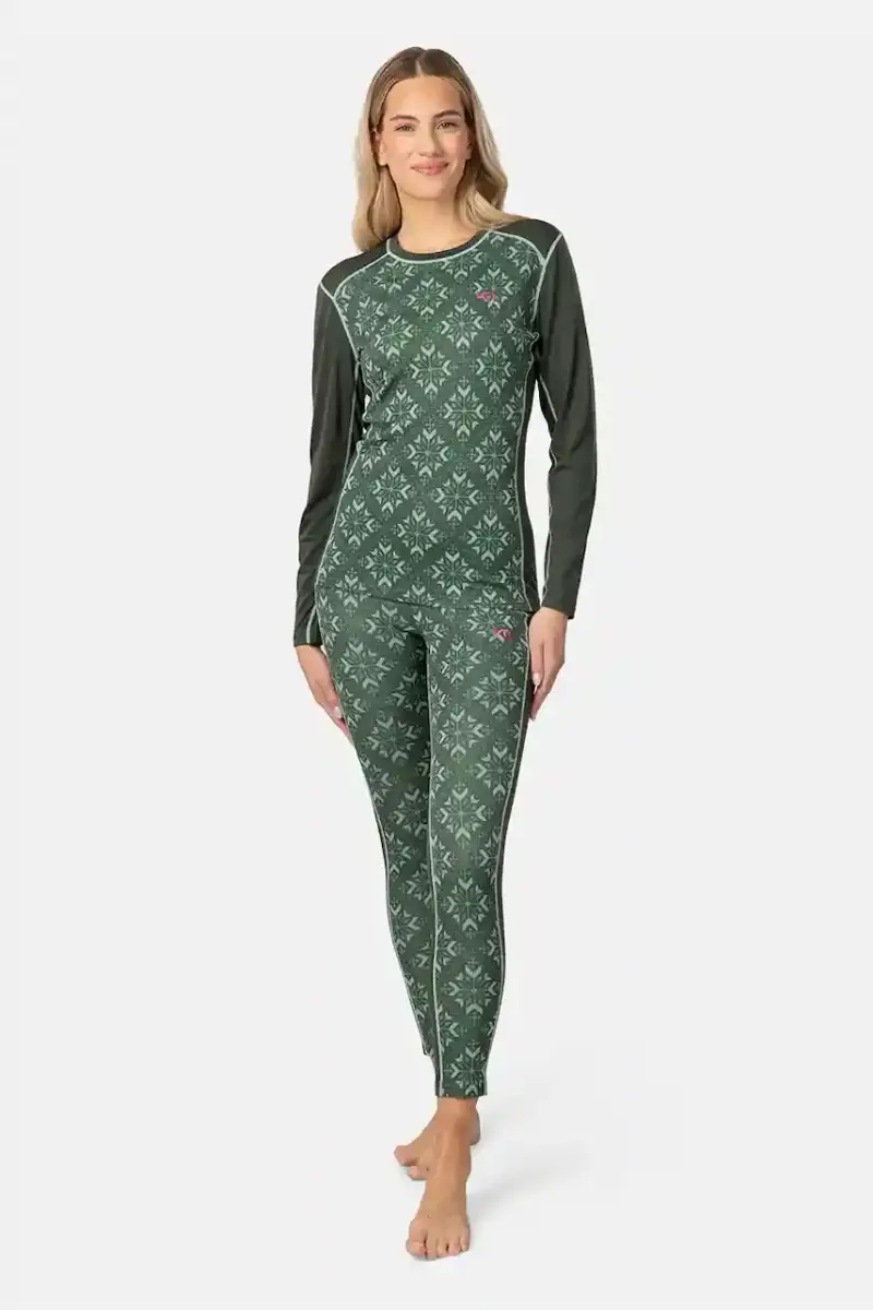 longsleeve funzionale ISELIN colore verde 623897 miniatura 3